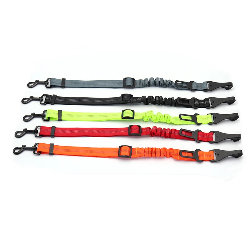 Haustier Hund Auto Sitz Gürtel Lanyard Reise Haul Fahrzeug Sicherheit Liefert Hund Leinen Versenkbare Stretch Leine für Große Hunde Tier – Detail 4