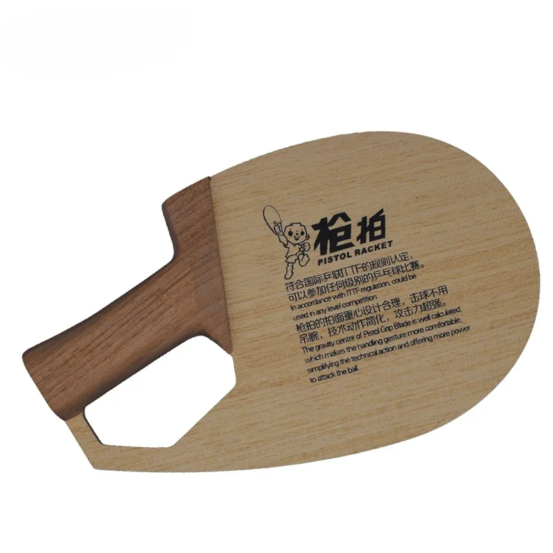 SANWEI Table Tennis Blade Pistol Racket 5 Wood 2 Carbon Ping Pong Blade Shake-Hand Grip Professional Ping Pong Paddles