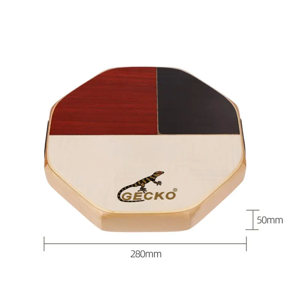 Gecko Cajon Octagonal Hand Drum 3-color Bongo Snare Double Sound Effect Portable Percussion Instrument For Travel Camping Gift