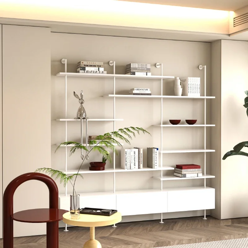 Furniture Home Organizer Room Bedroom Shelf Industrial Rotating Storage Library Book Luxury Interior Estante Bookshelf Books