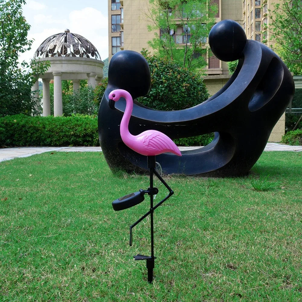 Description Picture 5 of itemPink Flamingo Solar Light Outdoor Courtyard Decoration Light Waterproof Garden LED Patio Walkway Light with Lights Ground Lamp