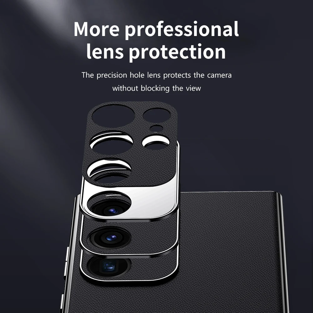 Luxury Leather Phone Case with Soft Plating and 360° Shockproof Full Protection