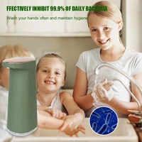 450ML โฟมเครื่องจ่ายสบู่เหลวแฮนด์ฟรี USB ชาร์จแบบพกพา Touchless อัตโนมัติ Foaming สําหรับห้องน้ําห้องครัว 5