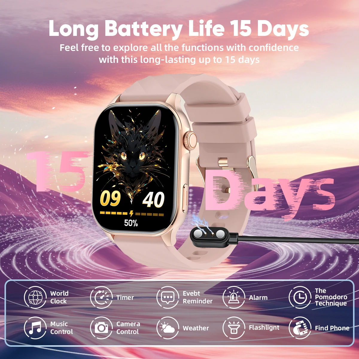 LIGE AMOLED Smart Watch Men 2.01'' Screen Bluetooth Call Health Monitor Waterproof Sport Women Smartwatch New For Android IOS