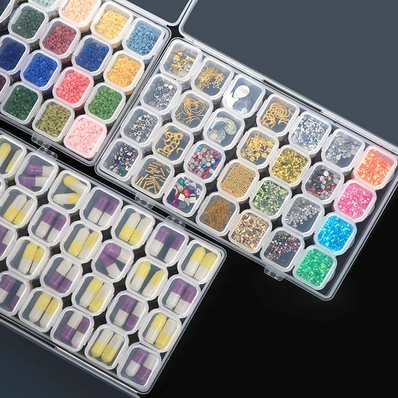 5D Diy Diamond Painting Tools Jewelry Box Rhinestone Embroidery Crystal Storage