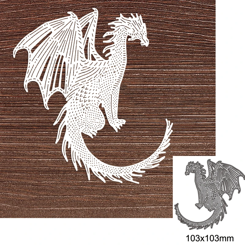 Flying Dragon Metal Cutting Dies For Diy Scrapbook Cutting Die Paper