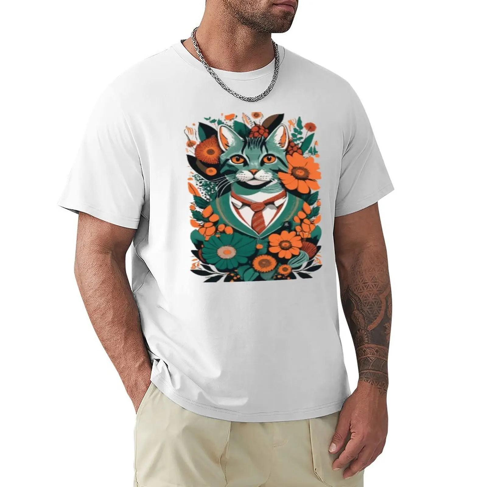

Purrrfectly Autumn T-shirt Aesthetic clothing for a boy tops blanks mens graphic t-shirts hip hop