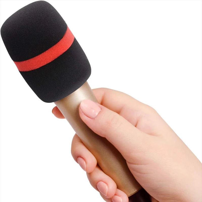 Microphone Cover Microphone Accessories Microphone Windscreen Microphone Sponges Sleeve Anti-Rolling Mic Protection Ring Rod Silicone Wireless Handheld Holder