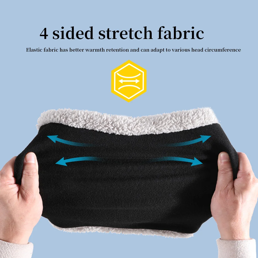 Fleece Winter Warm Cycling Neck Tube Warmer Windproof Bandana Fishing Skating Ski Running Sports Camping Hiking Scar