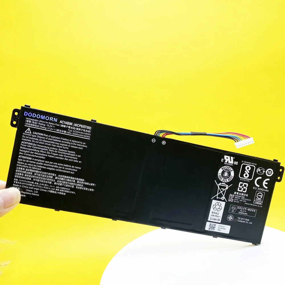 para Acer Ms2392 Ms2393 Ms2394 N16p5 N17c1 N17c4 N15q3 N15w4 Extensa 2508 2519 para Packard Bell Easynote Tf71-bm Tg71-bm Tg81-ba Tg83-ba Aspire One Z3700 Bateria do Portátil - Imagem 3