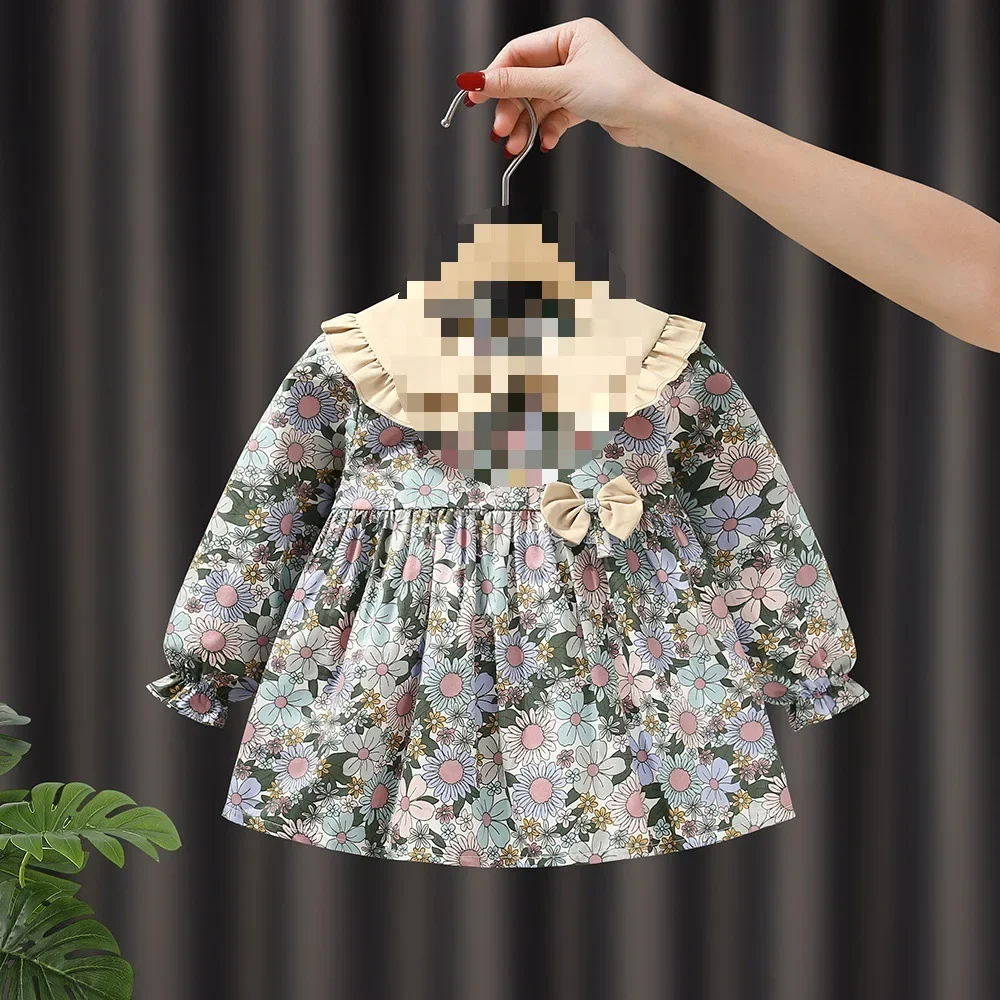 Pure Cotton Long Sleeve Children's Apron Coat Waterproof Dirty Proof Outdoor Wear for Babies in Kindergarten Autumn Winter