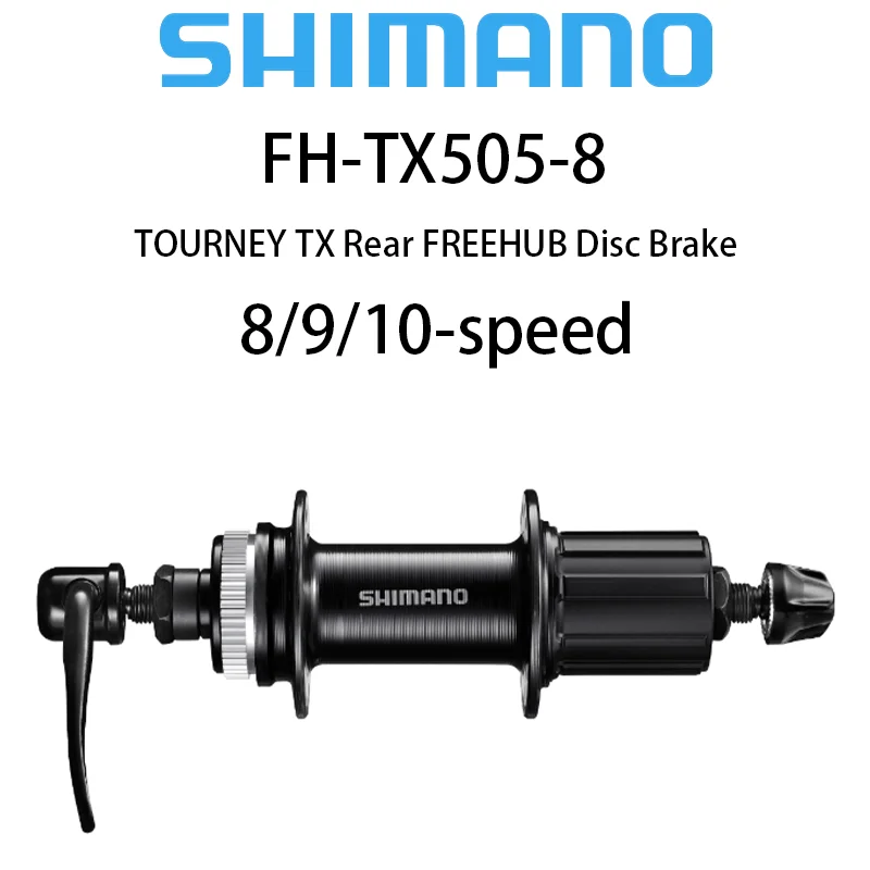 

SHIMANO Bicycle Hub 8 9 10 Speed CENTER LOCK Disc Card Brake Rear FH-TX505-8 Quick release Mountain bike Hubs 32 36 Holes