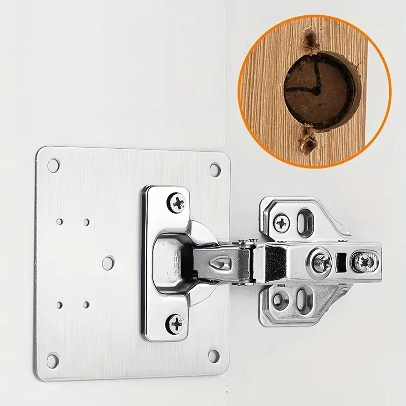 Hinge Repair Plate for Cabinet Reinforcement Both Side Damage Fixed