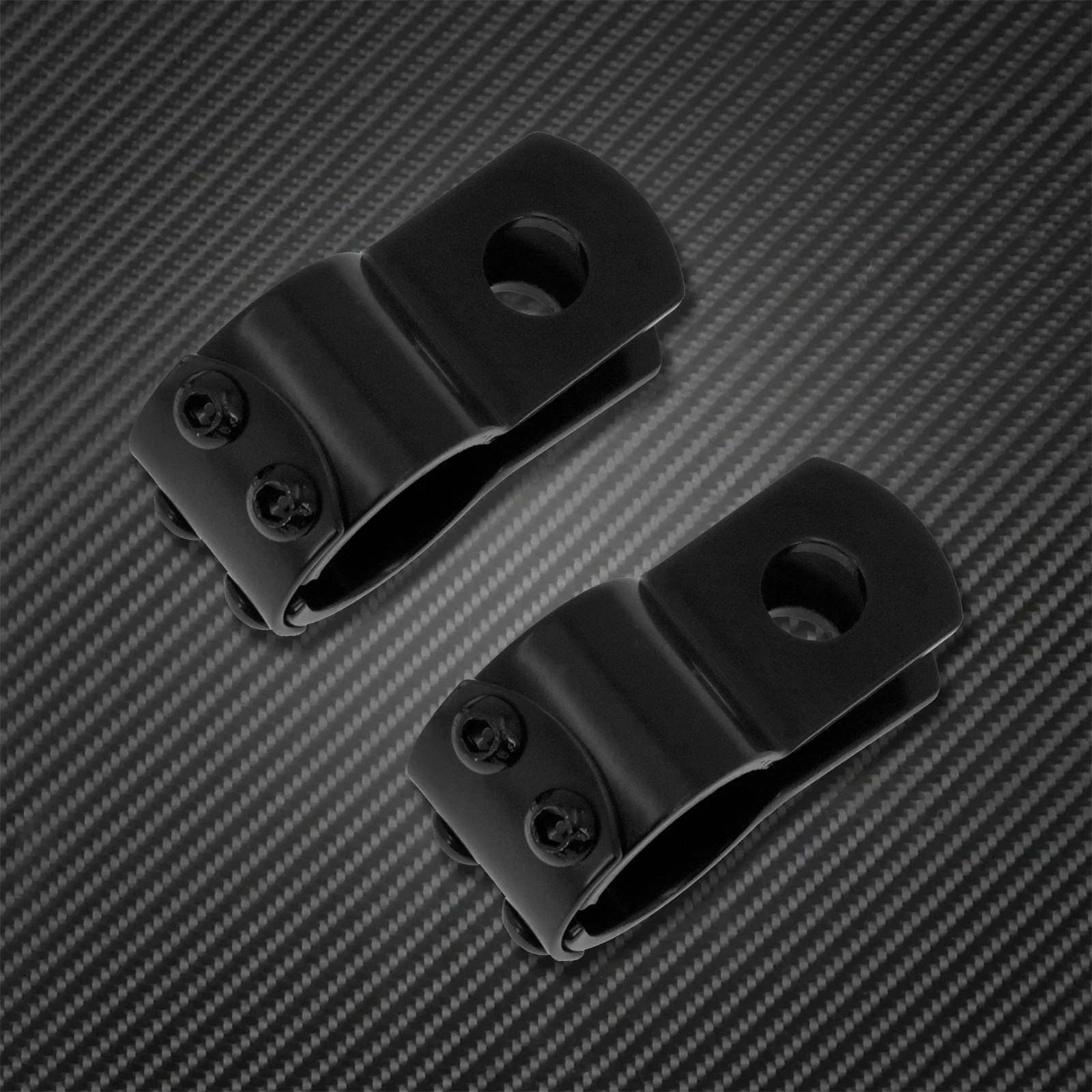 Motorcycle 32mm Engine Guard Foot Pegs Mount Clamps For Harley Sportster Softail Touring 1-1/4" Highway Footrest Mount Clamps