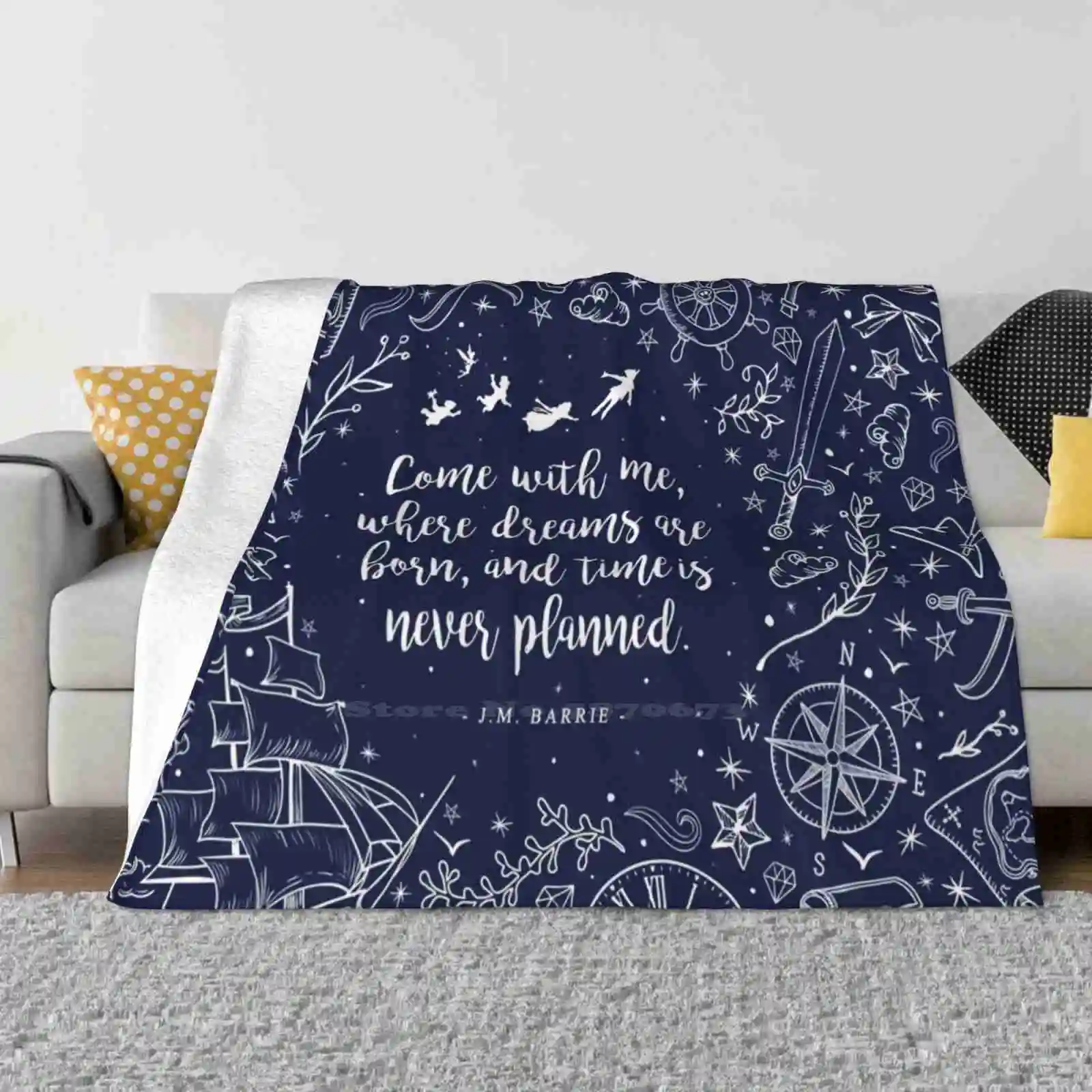 

Where Dreams Are Born All Sizes Soft Cover Blanket Home Decor Bedding Bookish Book Lover Bookworm Bibliophile Book Nerd