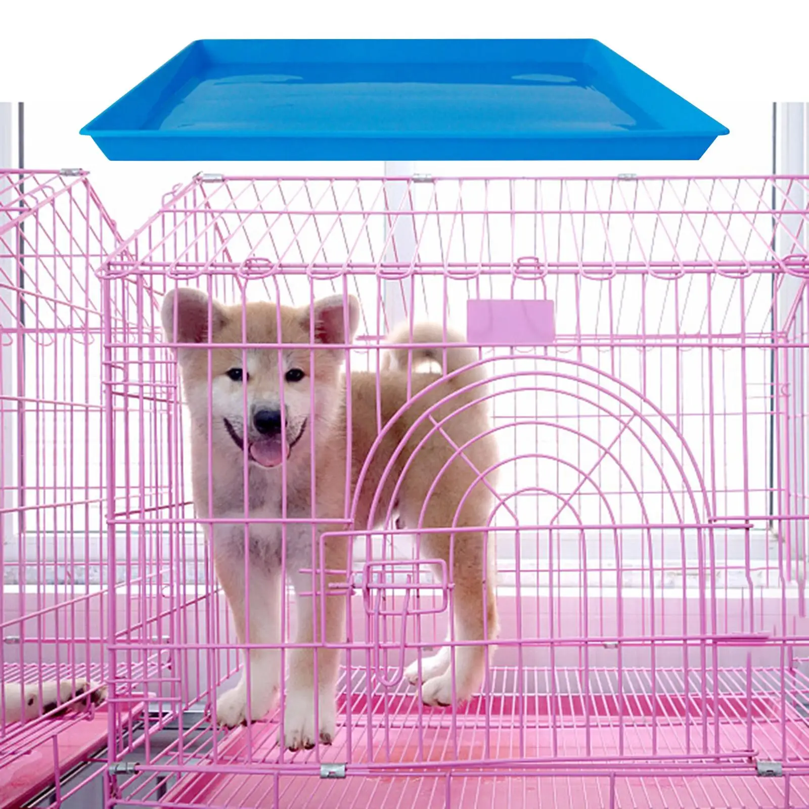 

Dog Cage Tray, Puppy Potty Tray Pet Dog Toilet Cleaning Tool
