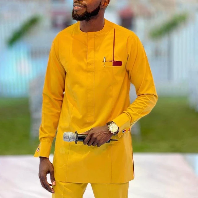 Musa Long Sleeve Dashiki Outfit - Image 2