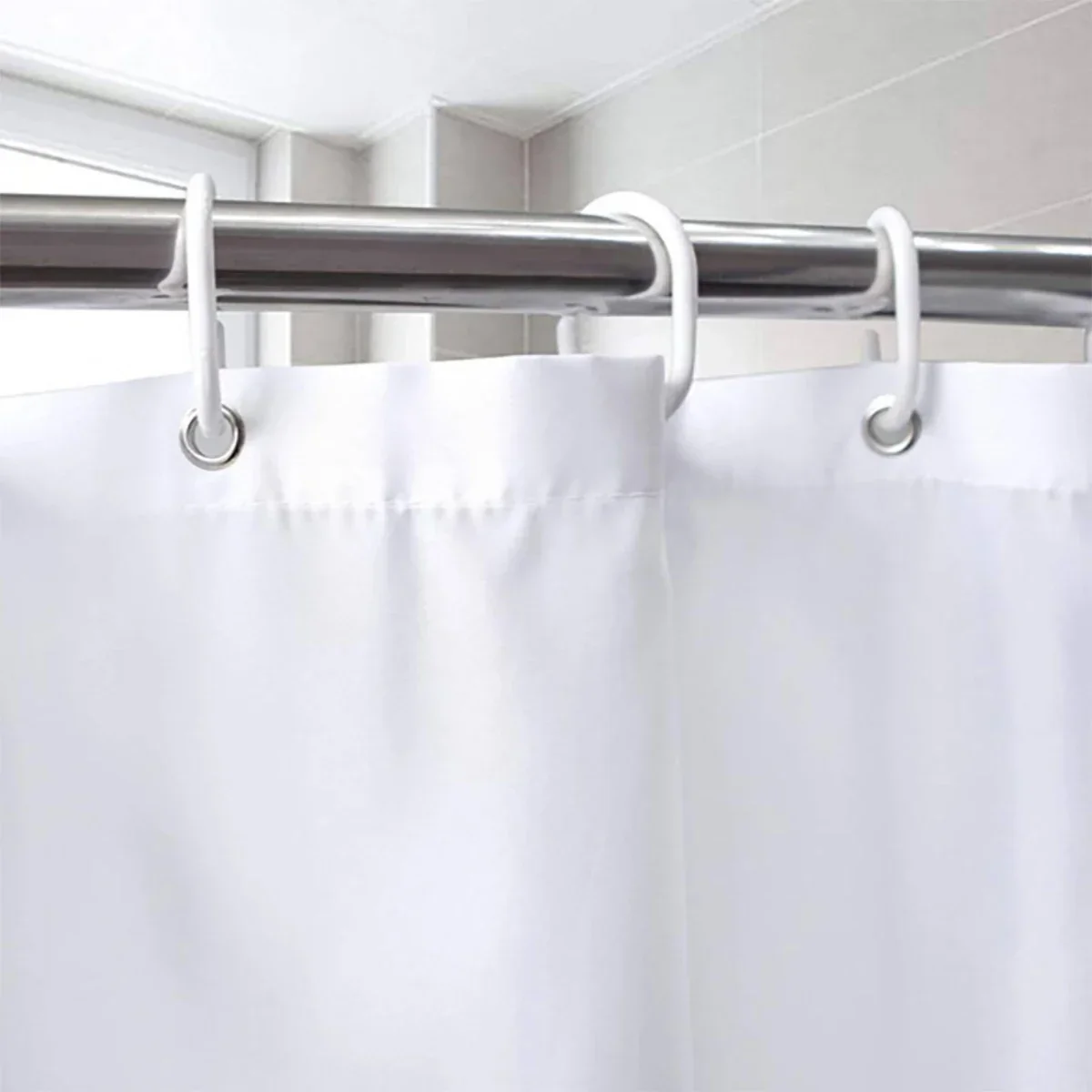 Shower Curtain Polyester Material Waterproof for Bathroom Partition