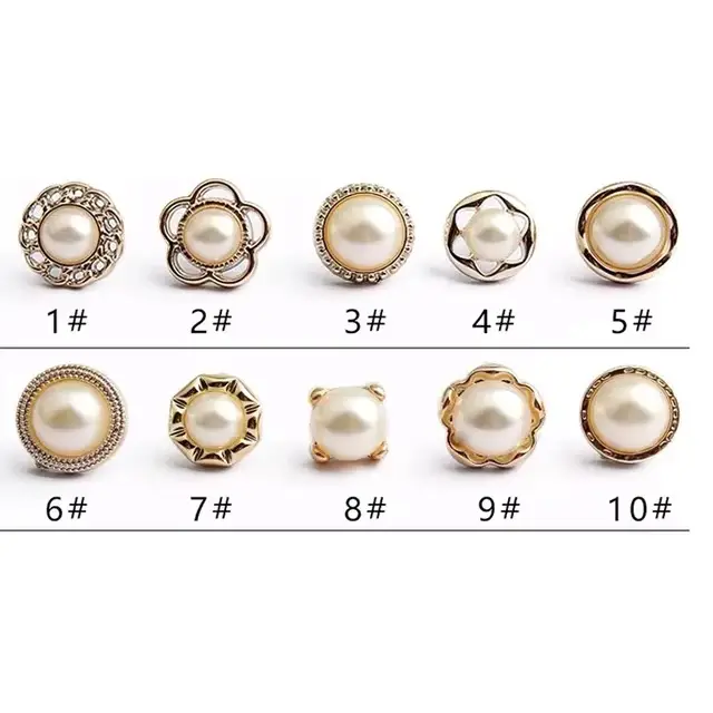 10pcs/Fashion Brooch SetPrevent Accidental Exposure Buttons Brooch Badge Cufflinks Button Detachable Buttons Sewing Accessories - Image 9