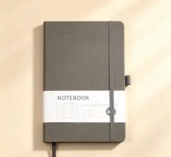 Premium Hardcover Journal with Elastic Band - Thick Notebook - A5 (Gray)