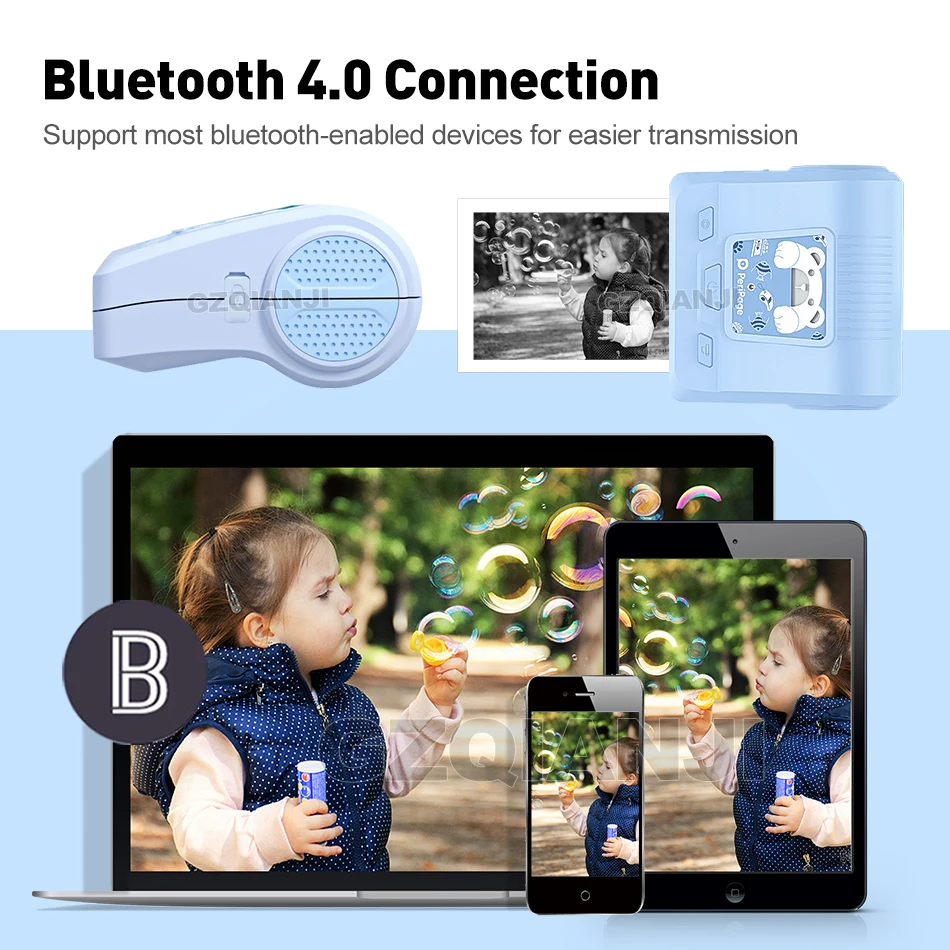 Mini Impresora de bolsillo sin tinta Peripage Bluetooth Azul - Impresora de  sublimación térmica - Los mejores precios