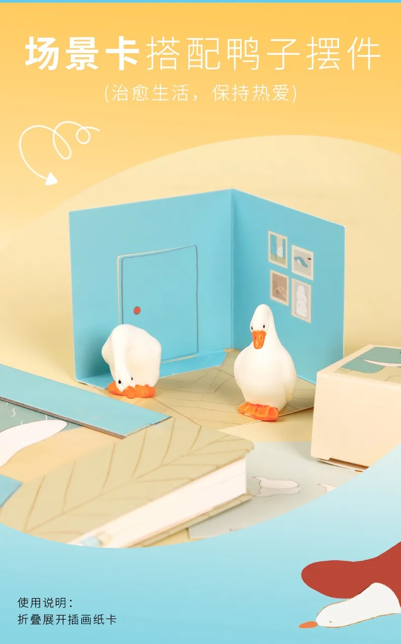 Kinbor Tagebuch-Planer-Briefpapier-Set, Co-Marken Mellow Duck School, nützliche Notizbücher für Mädchen, üppige Superthings, schöne Geschenke – Detail 11