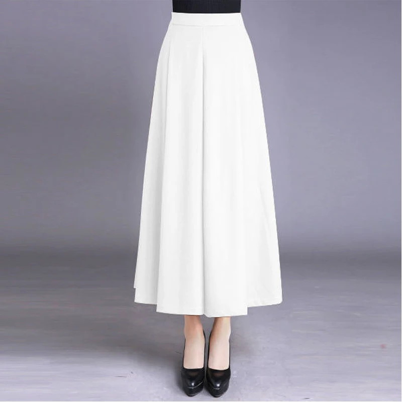 Spring Summer New High Waist Plus Size Wide Leg Pants Solid Loose All-match Pocket Cropped Pants Casual Fashion Women Clothing
