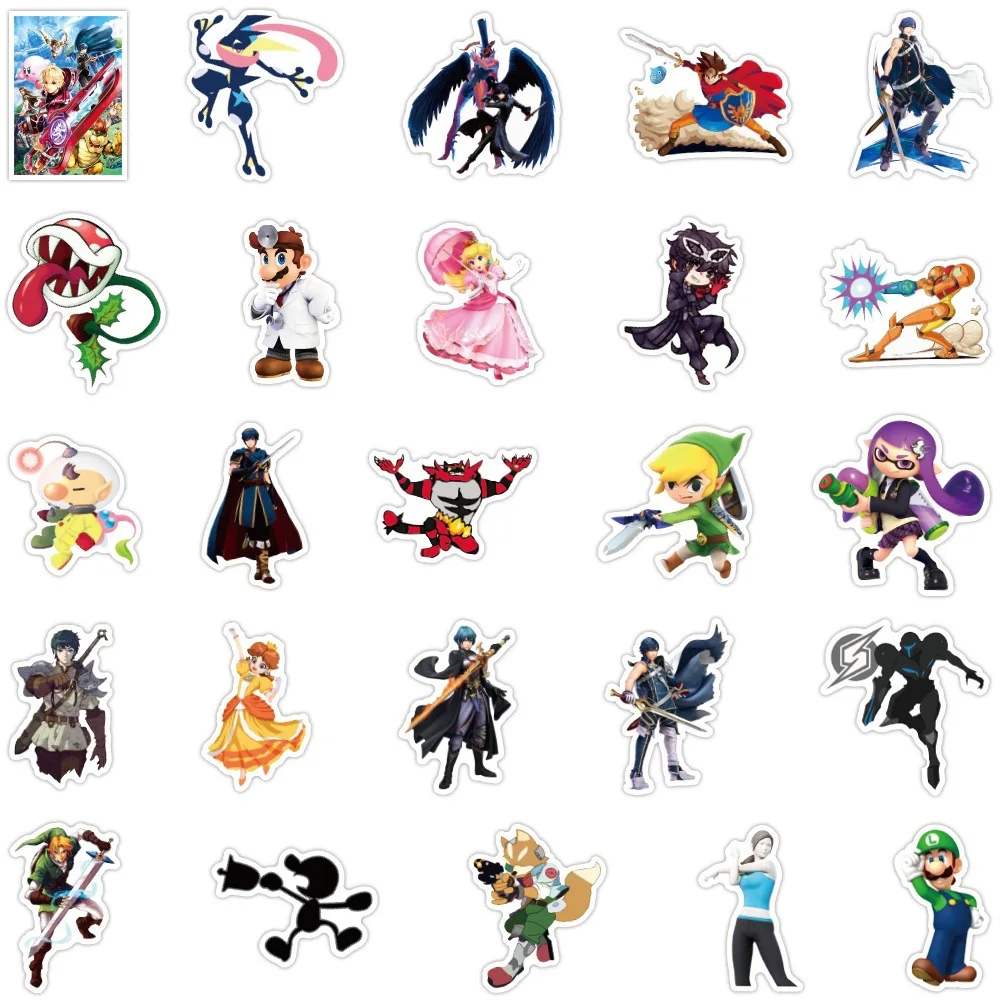 Pokemon Mario Kirby Stickers