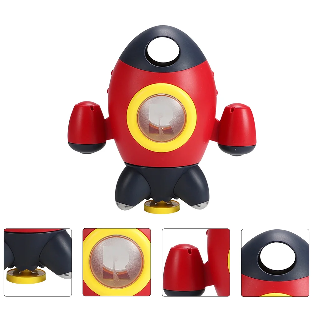 

"Grey Space Rocket Bath Toy for Kids - Nuobesty Rotating Water Spray Shower Toy"