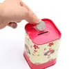 Piggy Bank Large Capacity Decorative Unbreakable Metal Cartoon Square Coin Saving Can for Home 2