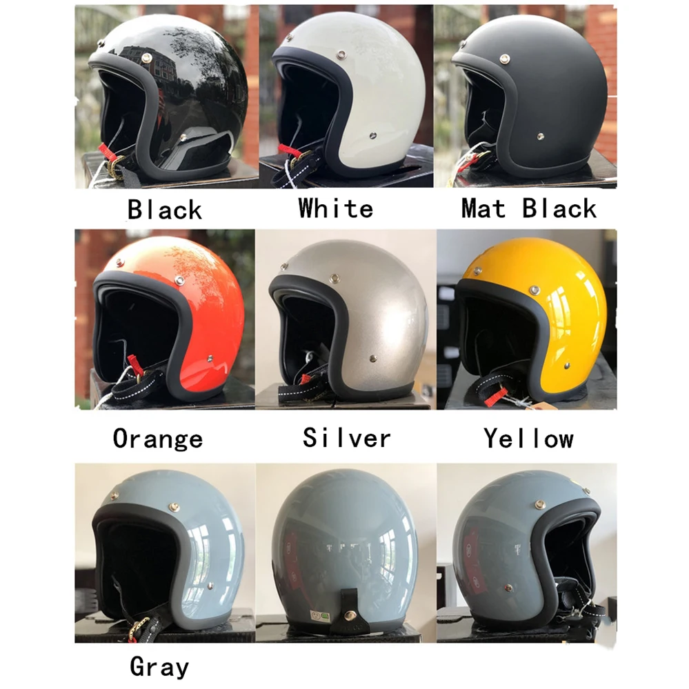 Motorcycle Vintage sun visor helmet 3/4 Open Face Helmets Casco Moto Jet  Scooter Bike Helmet Retro approved Casque Motociclismo - AliExpress