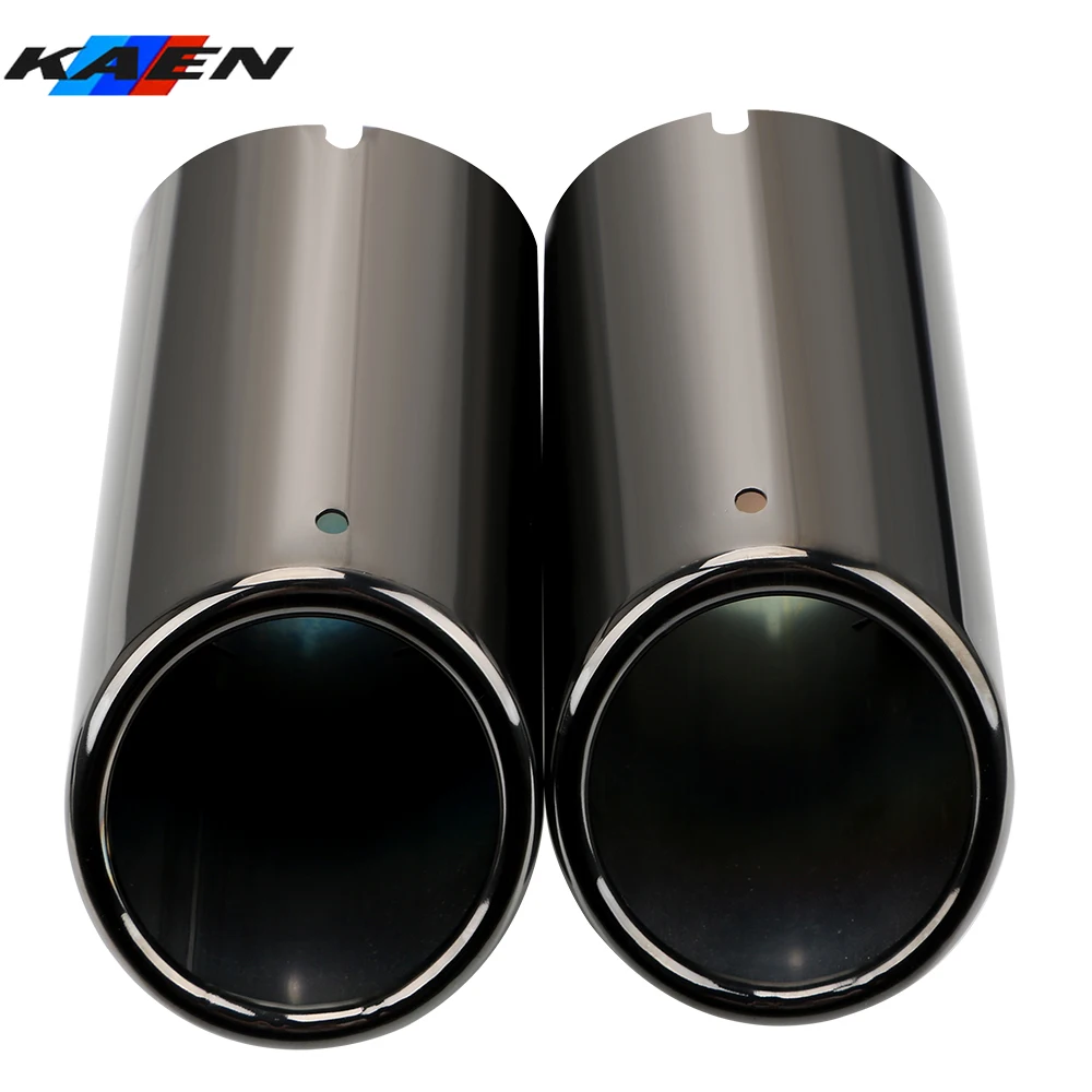 Car Exhaust Tail Pipe Cover VW Tiguan Volkswagen Passat B7 CC 2pcs Auto Accessories Audi A4 B8 A3 A1 Q5 car exhaust tail pipe