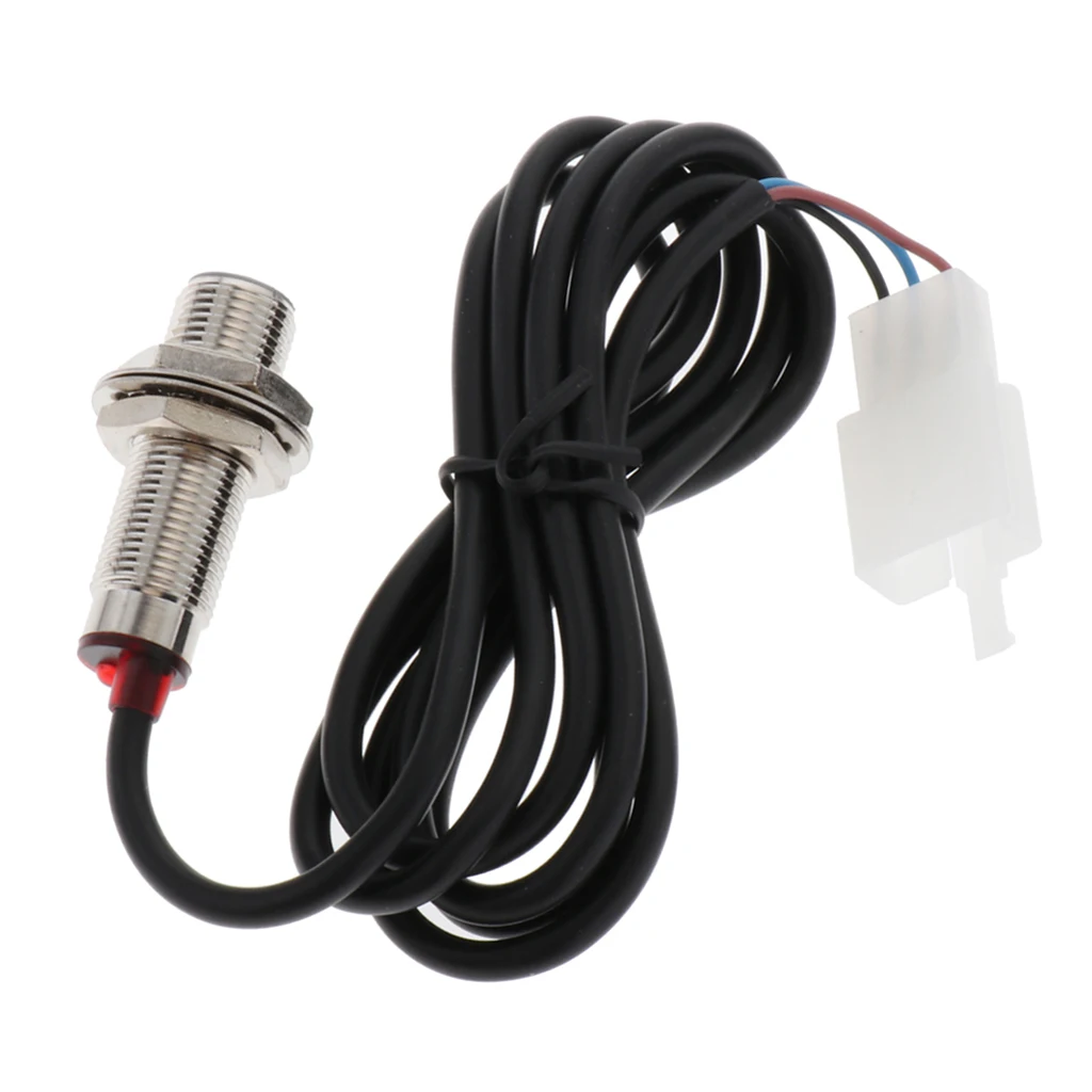 Digital Odometer Sensor W/ Magnet for Motorcycle Speedometer 12V Motorcycle Speedometer Cable Sensor Case Digital Odometer 85cm motorcycle speedometer