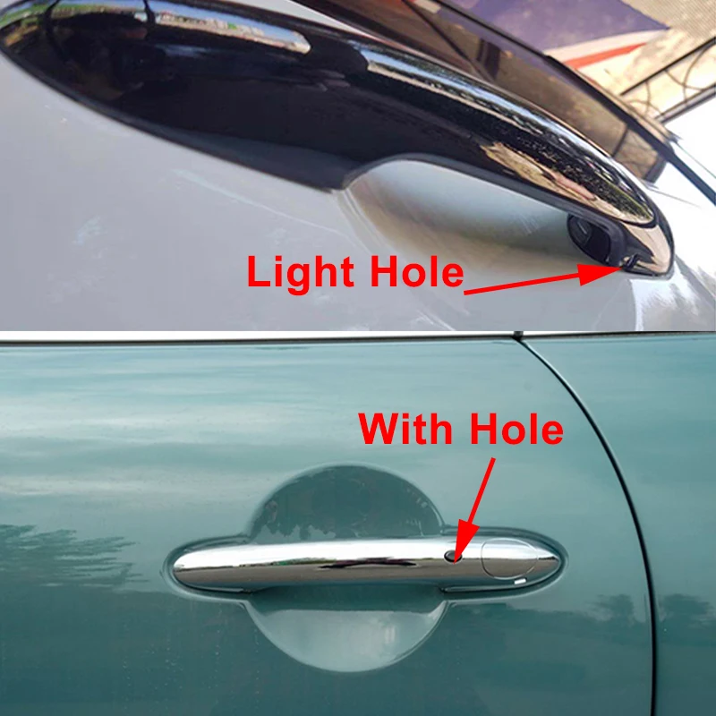 Door Handle Cover Sticker Trim 2PCS In Set For MINI Cooper S JCW F56 F57 door handles