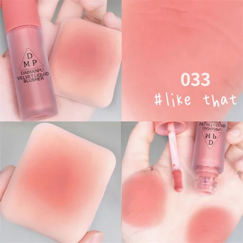 리퀴드 페이스 블러쉬 치크 루즈, 내추럴 스무스 볼 블러셔, 루즈 색소 블러셔, 오래 지속되는 크림 페이스 메이크업 화장품 7