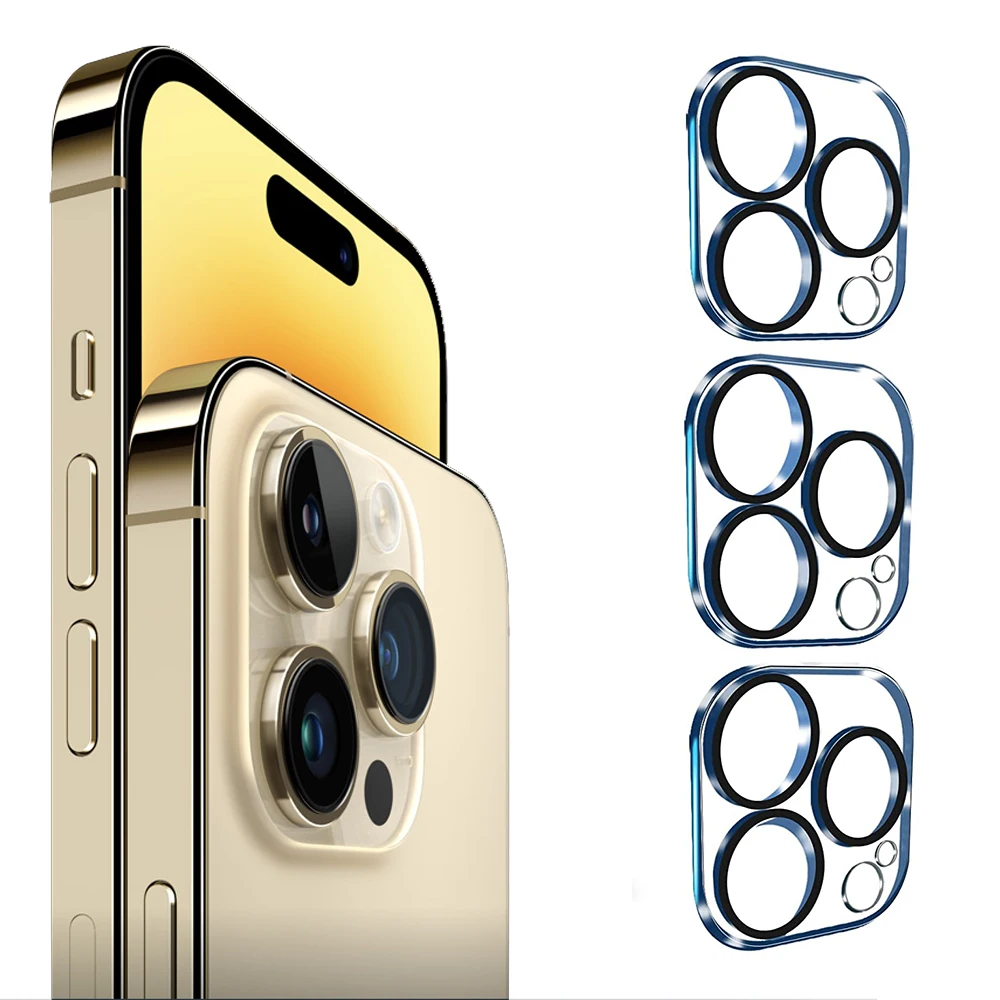 3 Pack Tempered Glass Camera Lens Protector for iPhone 14 Pro max 9H