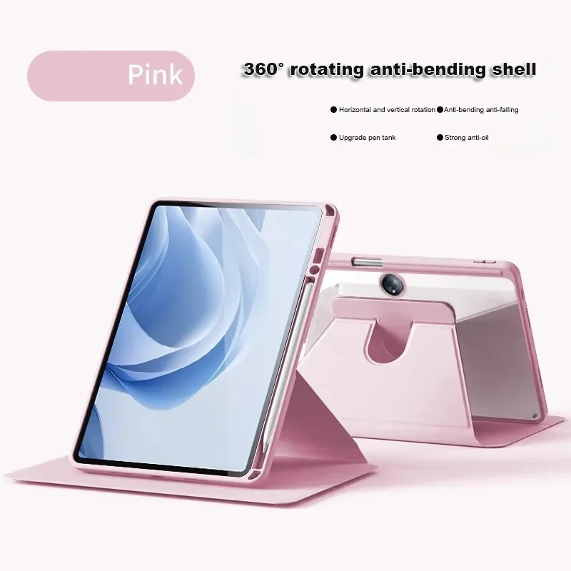 Rotating Acrylic Hard Case with Pen Slot