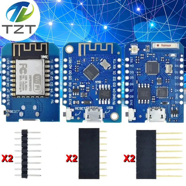 D1 Mini ESP8266 ESP-12 ESP-12F CH340G V2 USB WeMos D1 Mini WIFI Development  Board D1 Mini NodeMCU Lua IOT Board 3.3V With Pins - AliExpress