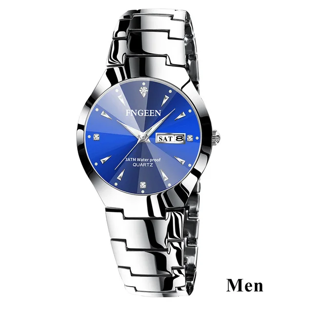 2022 Luxury Brand FNGEEN Women Watches Men Watch Fashion Steel Wristwatch Gift for Couple Watches for Lovers Relogio Feminino 