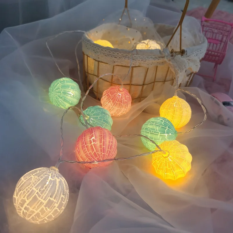 Battery Powered LED Crack Garland Lights Fairy String Waterproof Indoor Lamp Christmas Holiday Wedding Party Lights Decoration