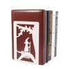 4Pcs Color Elf Baby Book Ends for Shelves Duty Bookend Heavy Book Iron Stand Shelf Book rack Stand Iron Home Desk Stationery 3