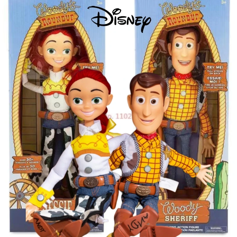 

Hot Disney Toy Story 4 Talking Woody Buzz Jessie Rex Action Figures Anime Decoration Collection Figurine Model Toy Anime Gift