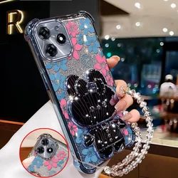Set di Custodie per Telefono Eleganti con Fiori, Laccetto e Supporto
