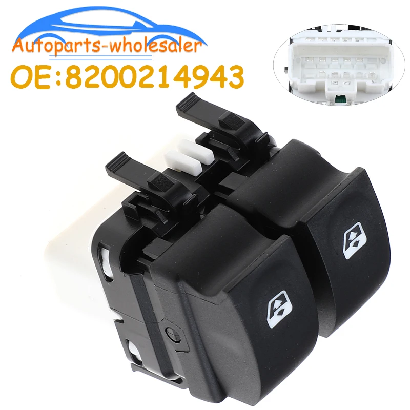 Car Master Power Window Lifter Switch Control Button 8200214943 For Renault