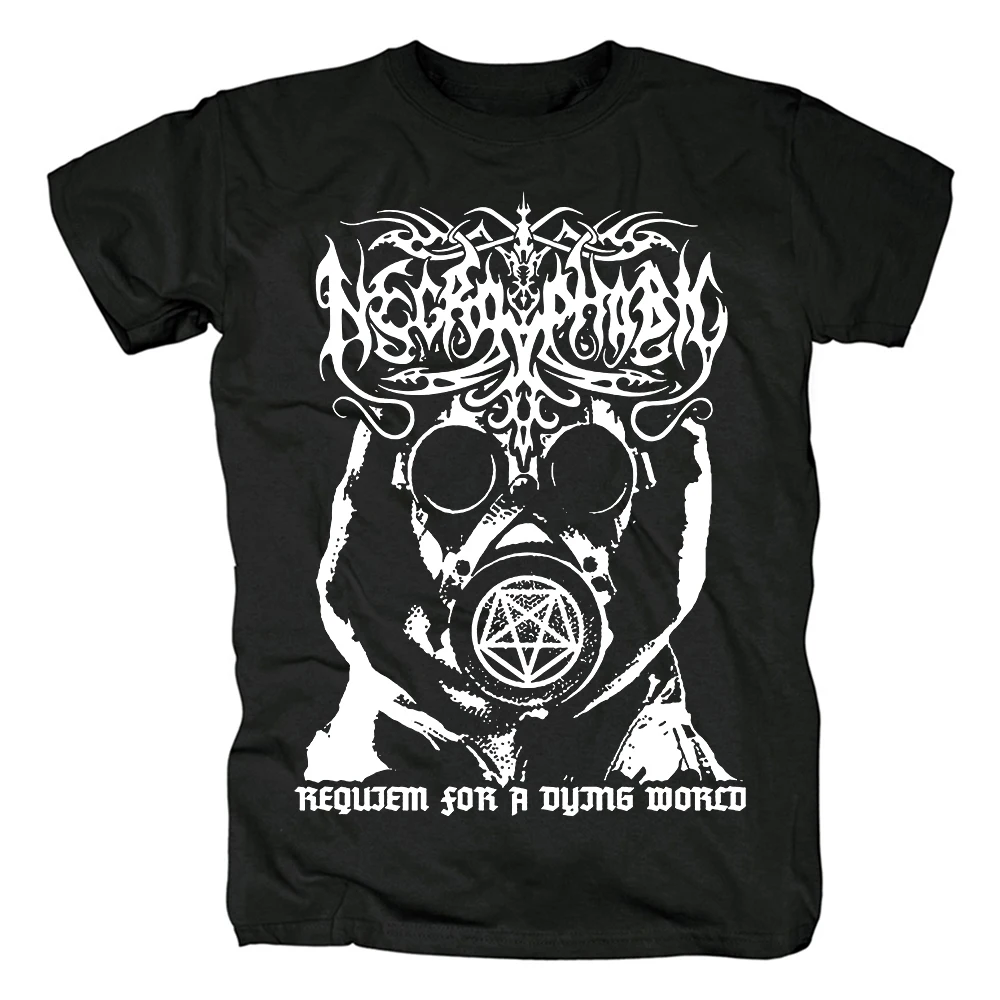 

New Fashion Heavy Metal Necrophobic T Shirt Mens Summer Tops Harajuku Streetwear Hip Hop O Neck Cotton T-Shirts