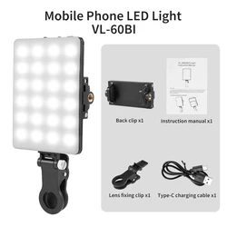 Compact RGB LED Pocket Fill Light for Photography & Vlogging (NO RGB)