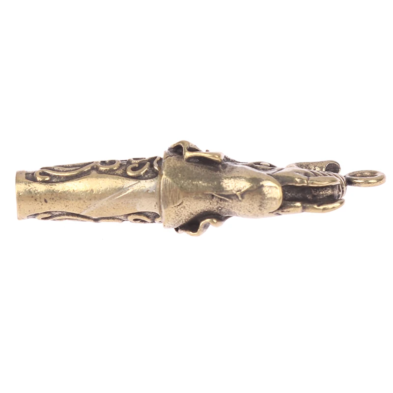 Brass Metal Treble Training Wilderness Survival Pendant Elephant Whistle Antique Keychain Outdoor Survival Whistle whistle keychain survival whistle metal whistle 1Pc 5.0*2.0cm