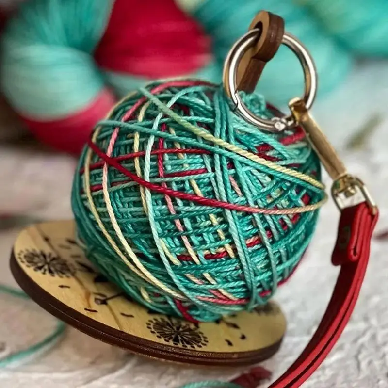 Wood Yarn Holder Wrist Yarn Dispenser Holder Wood Embroidery Accessories Arts Crafts Cardigans Sweaters Socks