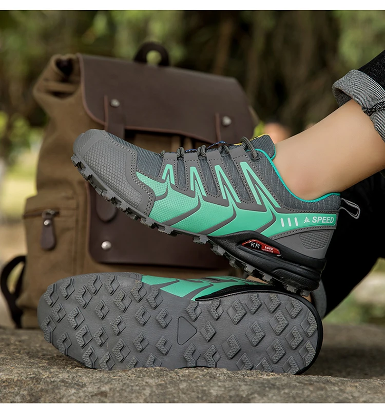 Herren Outdoor Radfahren Sportschuhe Wasserdicht rutschfeste Outdoor Sportschuhe Outdoor Wandern Camping Schuhe Taktische Trainingsschuhe – Detail 4