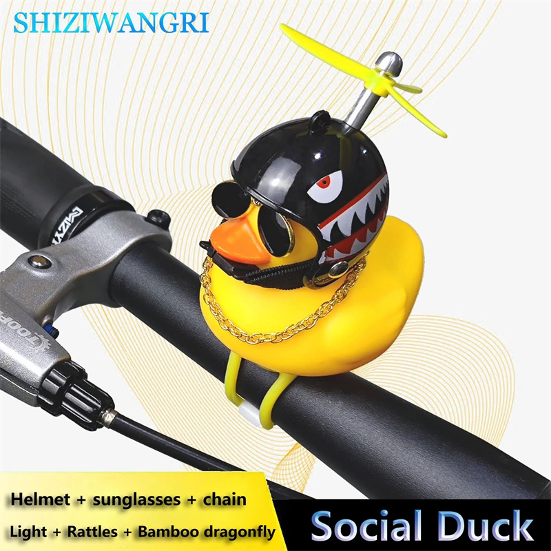 Bicycle Bell Bicycle Horn Bicycle Accessories Yellow Duck Bicycle Lights Bell for MTB Road Bike
